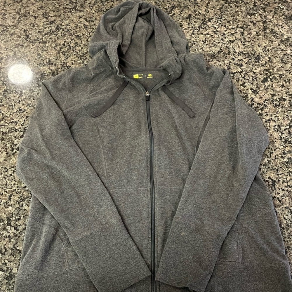 Xersion Gray Lightweight Hooded Jacket